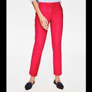 Boden Richmond 7/8 cropped/ankle pants in red, 10L